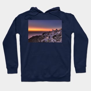 Oia Sunset in Santorini, Greece Hoodie